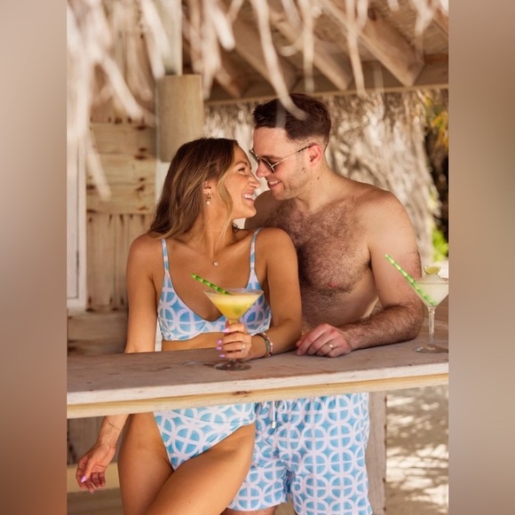 NEW! Kenny Flowers The Maldives Underwire Bikini Top Blue SZ DD cup - Picture 7 of 16